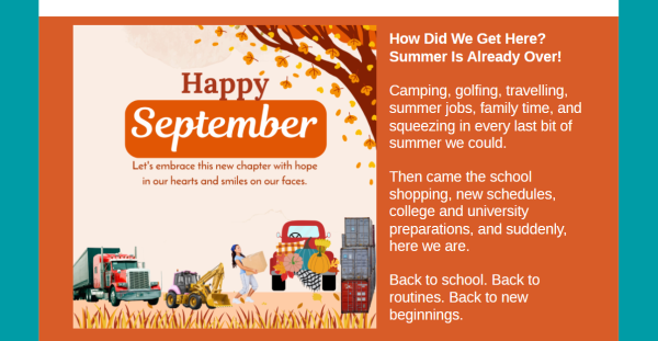 Banner Image of September 1, 2026 - Backpacks, Belugas & Building Chaos