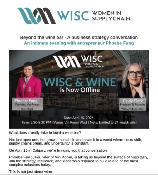 Banner Image of April 13, 2026 - WISC & WINE | Beyond the wine bar: A business strategy conversation